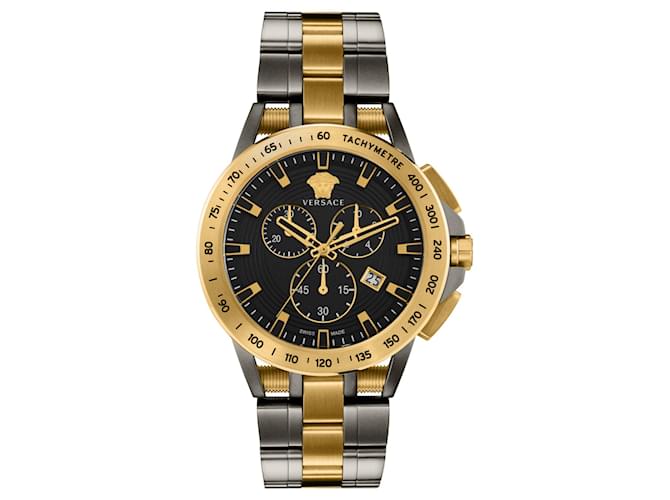 Versace Sport Tech Chronograph Watch Metallic  ref.377962