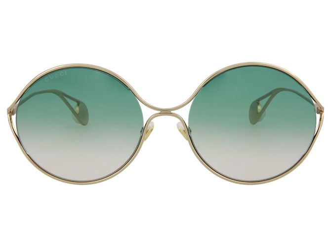 Gucci Gafas de sol de metal ovaladas