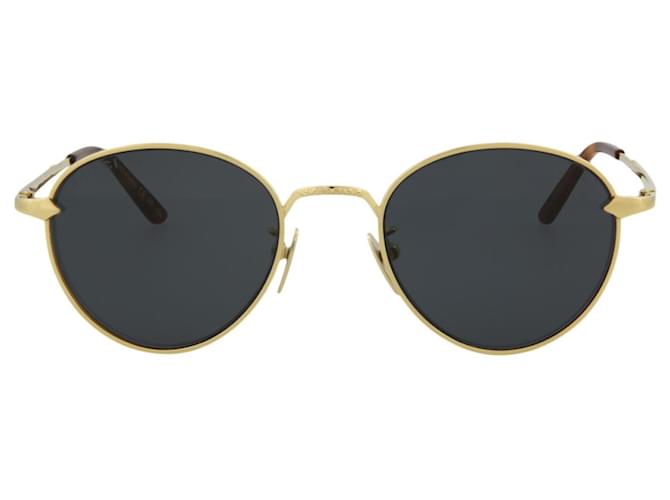 Gucci Occhiali da sole rotondi in titanio D'oro Metallico ref.378101 - Joli  Closet