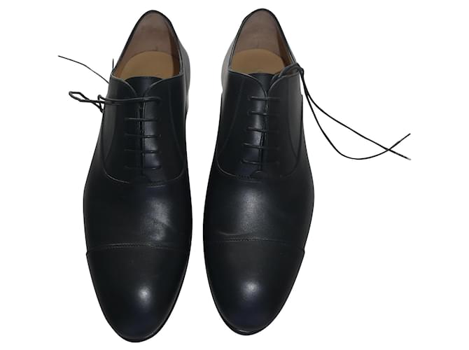 black oxford chanel uniform nine size 41 Leather  ref.378368