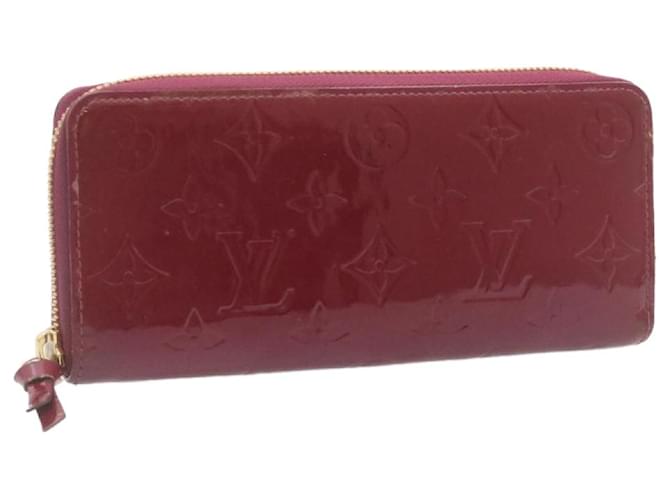 LOUIS VUITTON Vernis Portefeuille Clemence Long Wallet Pink M90972 Auth yk2222 Patent leather  ref.378669