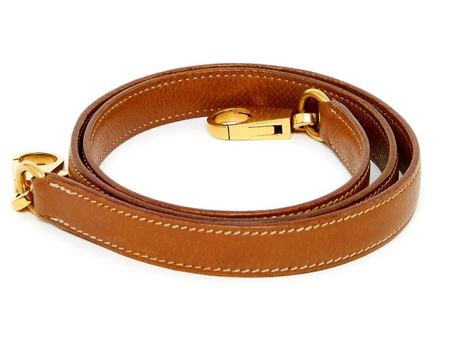 Hermès KELLY STRAP COURCHEVEL EPSOM GOLD Caramel