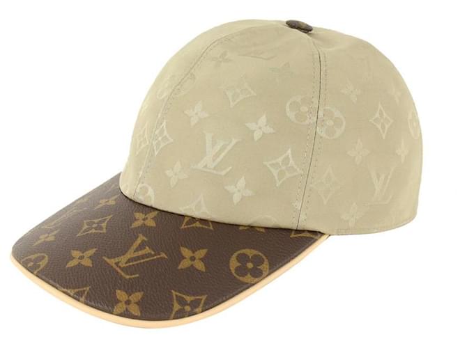 Louis Vuitton Große beige x braune Monogramm-Kappe oder Pas-Baseballmütze  ref.378823