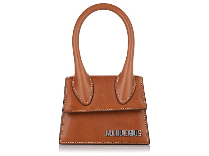 Jacquemus Brown Mini Le Chiquito Homme Bag Leather Pony-style calfskin  ref.378925