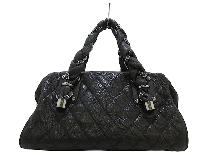 Chanel handbag Black Leather  ref.378965