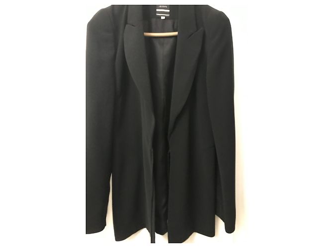 Joseph Black Polyester Jacket Size 12 UK
