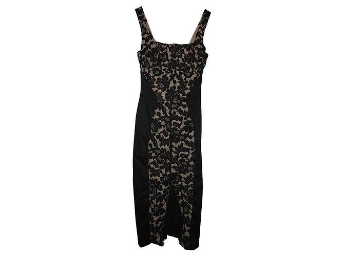 Agent Provocateur Willow Cocktailkleid aus schwarzer Spitze Größe 3