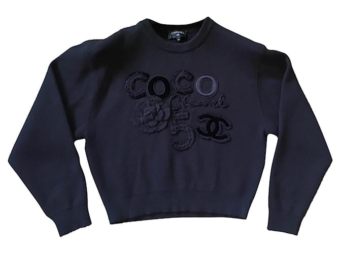Cambon Coco Chanel Schwarz Kaschmir
