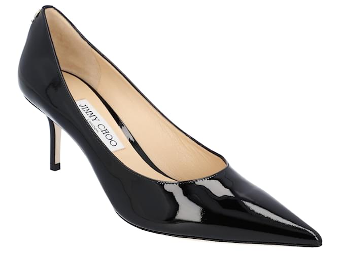 jimmy choo Love heels in black patent leather ref.380049 - Joli Closet