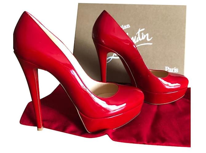 Christian Louboutin Bianca Red Leather  ref.380127