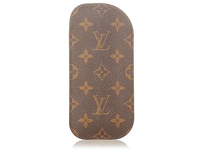 Louis Vuitton Brown Monogram Etui a Lunettes Eyeglass Case Cloth ref.380145  - Joli Closet