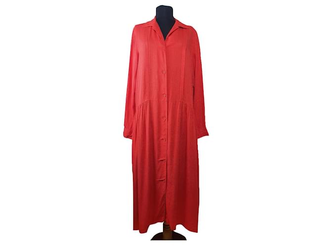 Inès de la Fressange Dresses Red Rayon  ref.380288