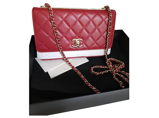 Trendy CC Chanel Trendy Red Leather ref.380312 - Joli Closet