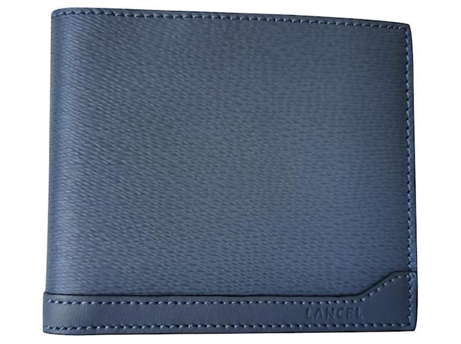 Lancel Wallets Small accessories Blue Leather  ref.380314