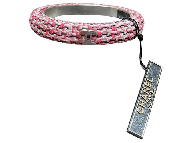 Chanel Armbänder Pink Tweed  ref.380422