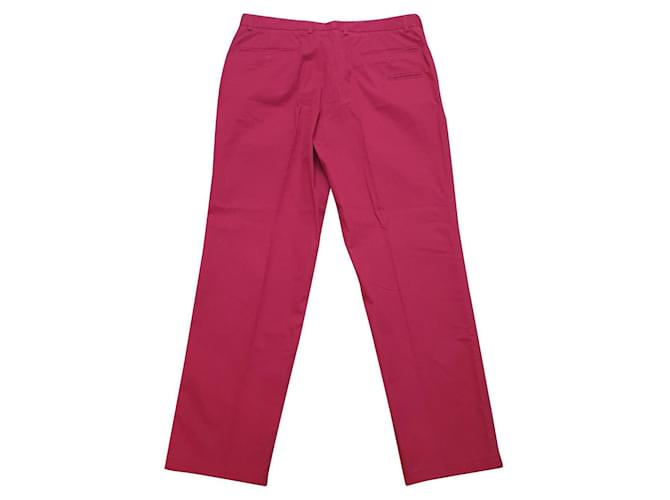 Pantalon Corneliani Trend rouge Coton  ref.380441