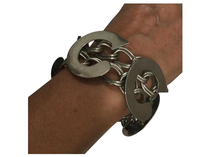 Autre Marque Pulsera de metal plateado 19 cm Plata
