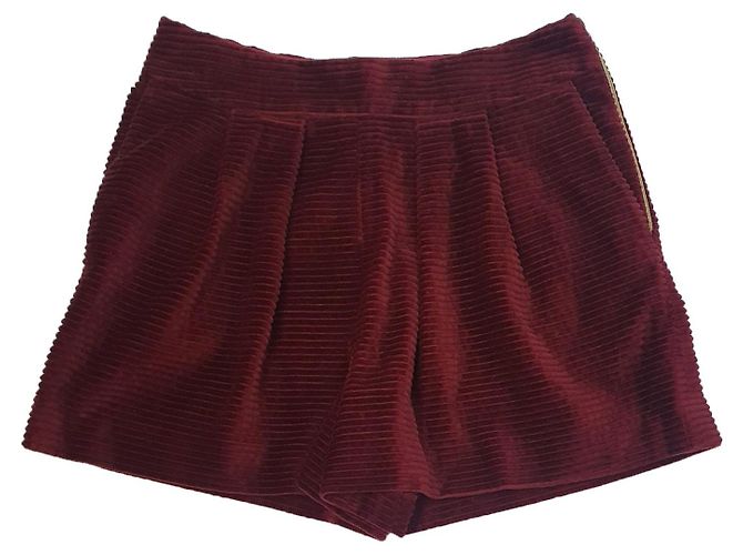 Pantaloncini Tara Jarmon Bordeaux Cotone Bordò