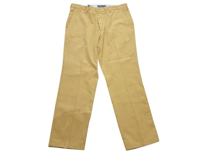 Henry Cotton's pantalone giallo Senape Cotone  ref.380450