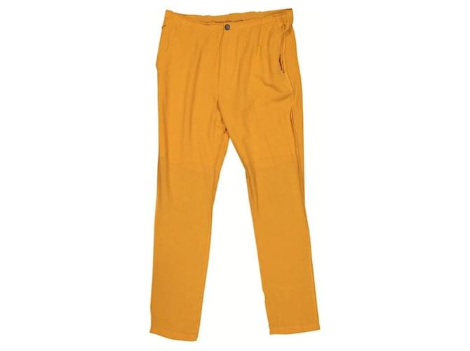 Lanvin pants Mustard Silk  ref.380836