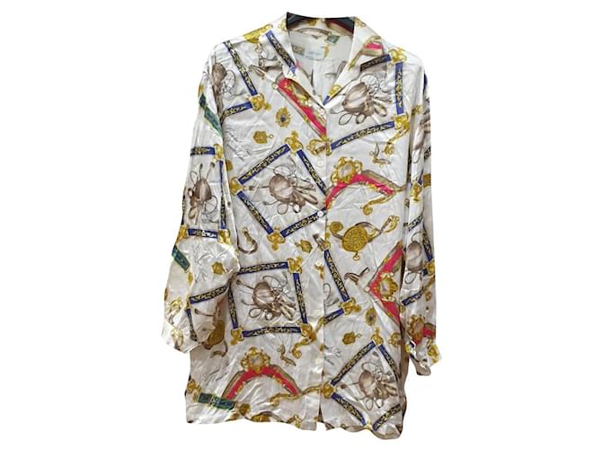 La Perla Vintage Malizia baroque blouson shirt Multiple colors Viscose  ref.380883