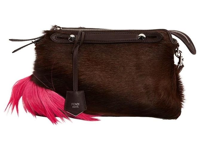 Sac à main By The Way Fendi Marron Rose Multicolore Marron clair Marron foncé
