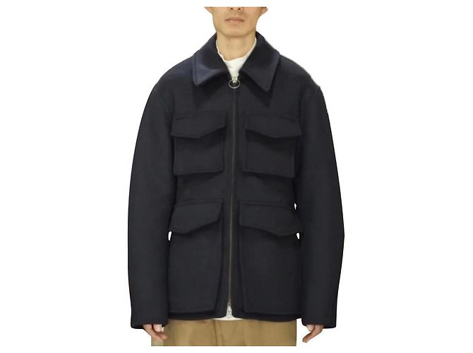 Acne Studios wool coat Blue Navy blue Dark blue