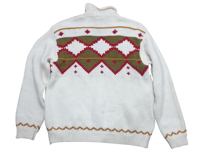 Pull norvégien en laine Trussardi Acrylique Multicolore  ref.380947