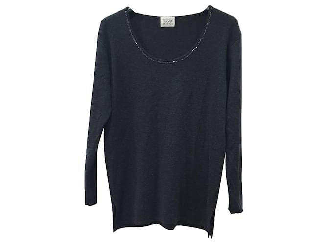 Gianfranco Ferré Forma Wollpullover Anthrazitgrau 