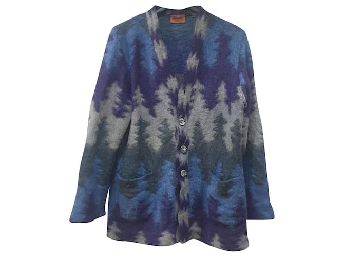Missoni patterned blazer jacket Multiple colors Polyamide Mohair  ref.381019