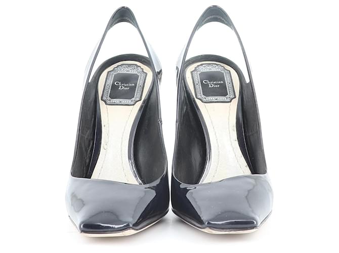 Christian Dior Des sandales Coton Noir  ref.381060