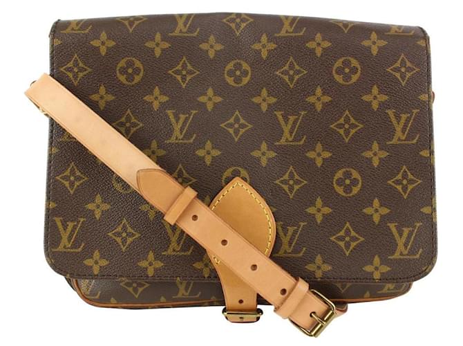 Louis Vuitton Monogram Cartouchiere GM Crossbody Bag Couro  ref.381196