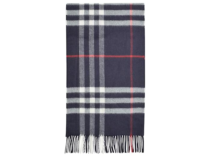 Navy on sale burberry scarf