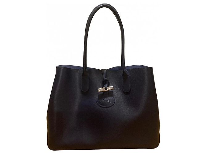 Bolsa Longchamp Roseau Azul marinho