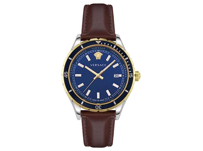 Versace Uhr mit Hellenyium-Armband Metallisch  ref.381340