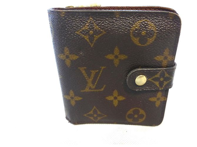 Louis Vuitton Compact Zip Monogram Wallet Brown