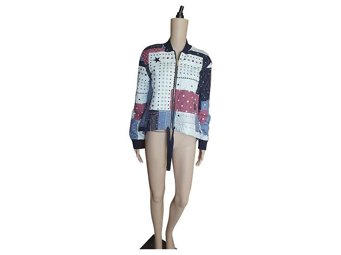 Giacca Tommy Hilfiger in cotone multicolore XS