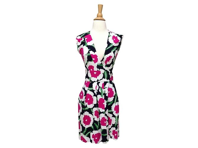 Diane Von Furstenberg Robe portefeuille DvF Cassidy Wildflower Multicolore
