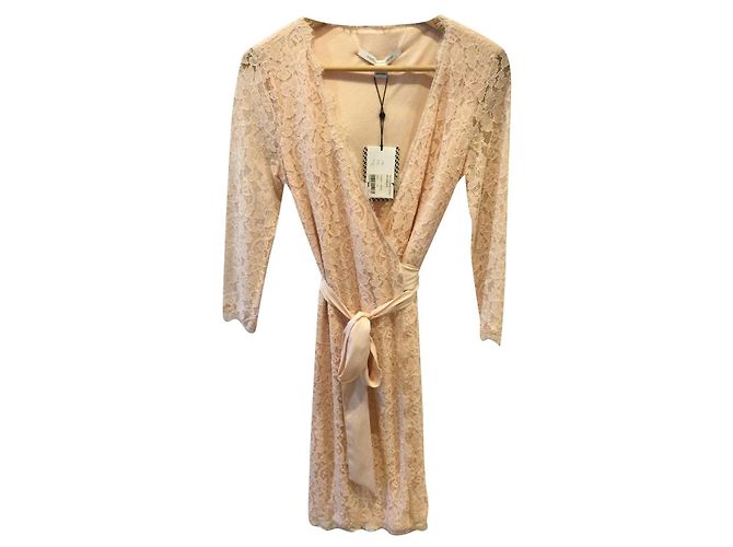 Diane Von Furstenberg Julianne Spitzenkleid Rosa Pink