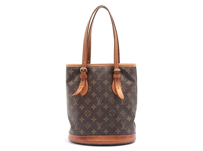 Louis Vuitton Bucket Brown Cloth  ref.381579