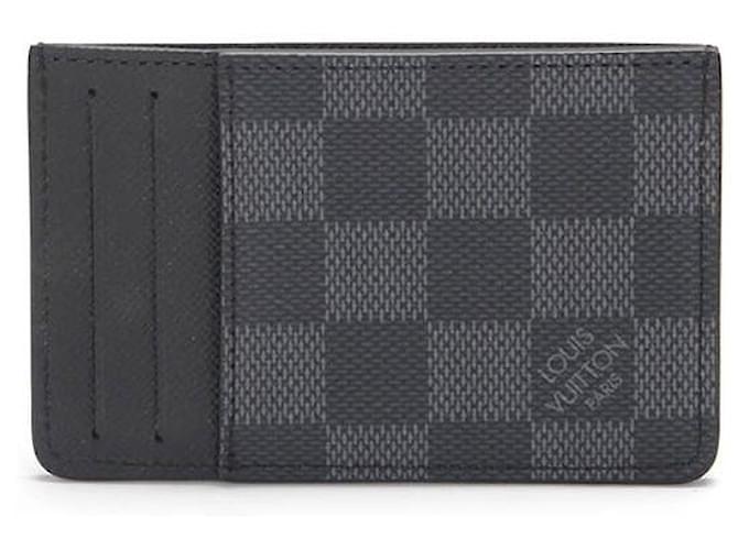 Louis Vuitton Damier Graphite Neo Porte Card Holder in black  coated/waterproof canvas