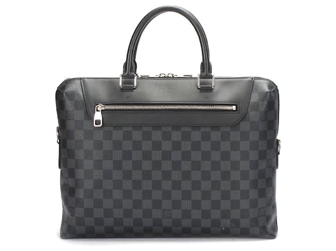 Porte-Documents Jour Damier Graphite Canvas - Men - Bags