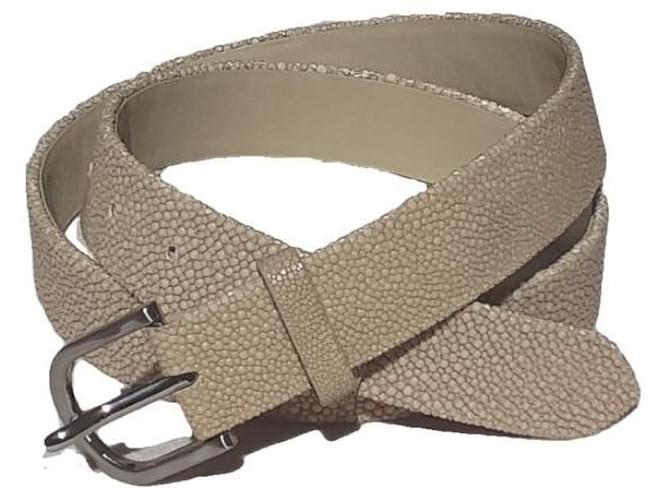 Autre Marque Beige stingray belt Exotic leather  ref.382056