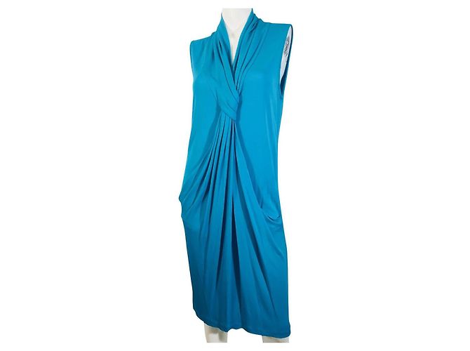 Diane Von Furstenberg DvF Vintage Baker Kleid Türkis