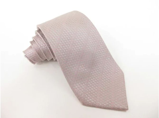 Chanel Cravatte Rosa Seta