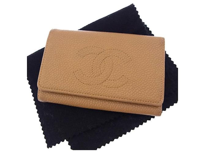 Chanel Misc Bege Couro  ref.382224