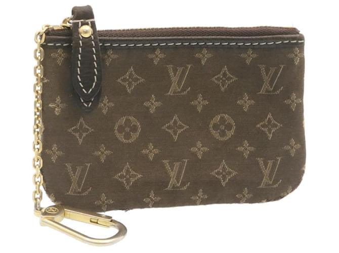 LOUIS VUITTON Monogram Idylle Pochette Cles Coin Purse Brown CT