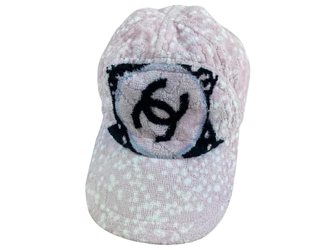 Chanel Chapéus Rosa Algodão  ref.382384