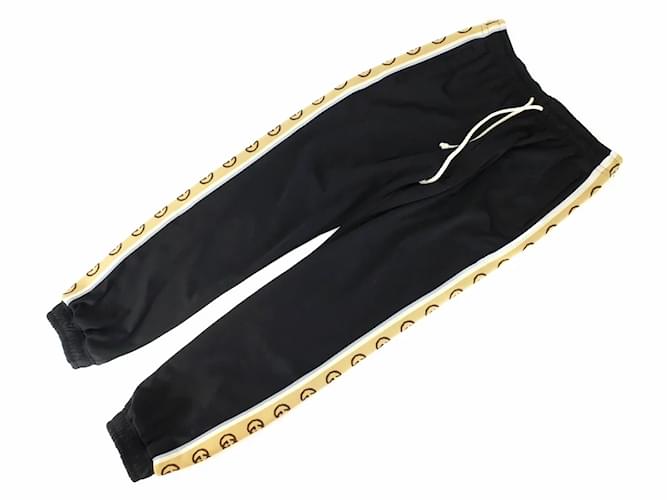 Gucci Un pantalon, leggings Coton Noir  ref.382417