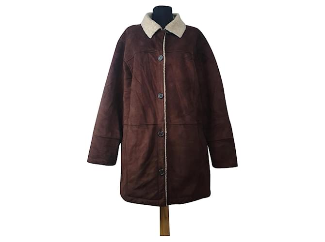 Ralph Lauren Coats, Outerwear Brown Polyester Acrylic  ref.382440